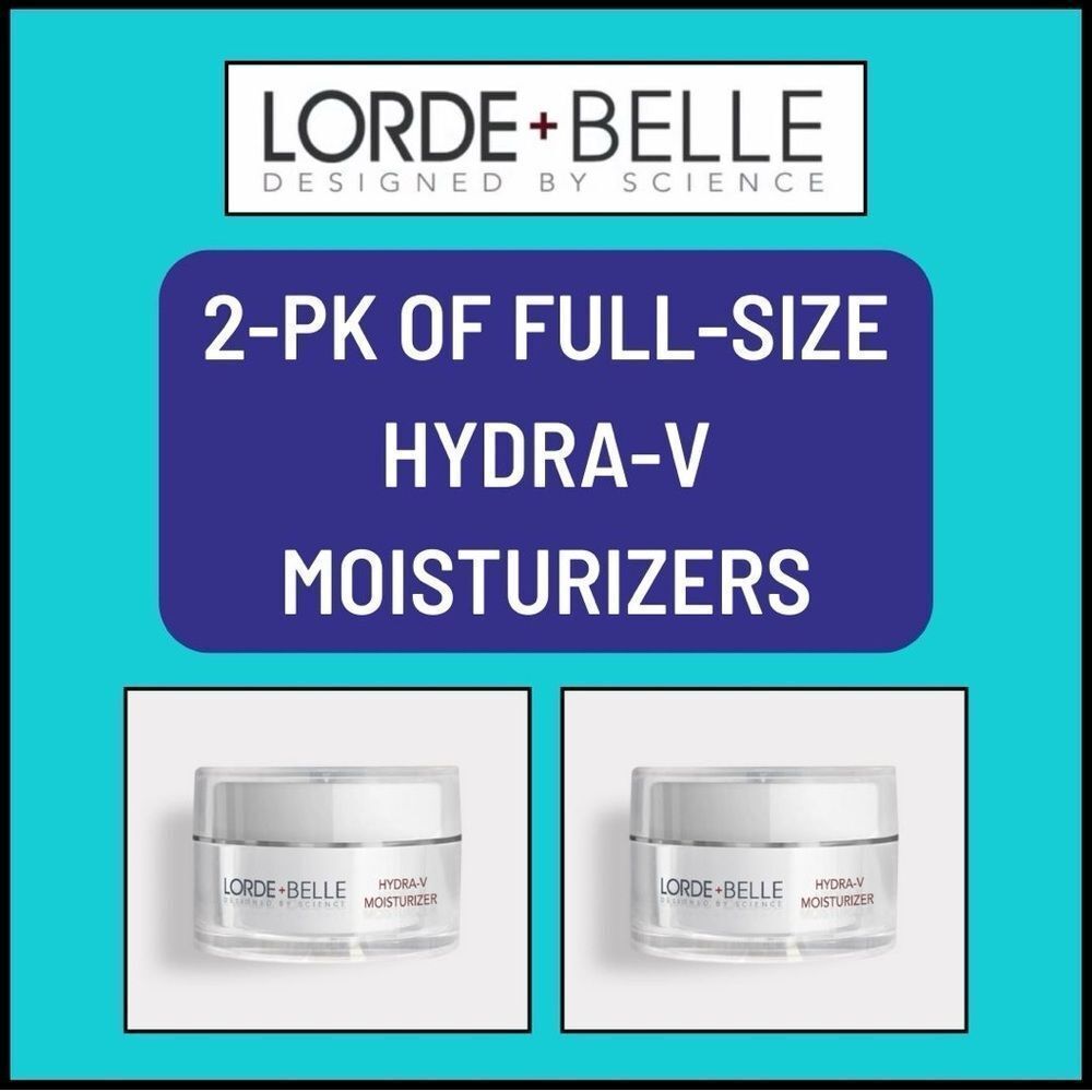 2-Pack of NIB Lorde + Belle HYDRA-V MOISTURIZER - MSRP $178 - Sold Out online!